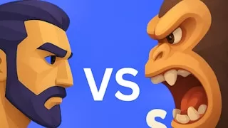Men Vs Gorilla